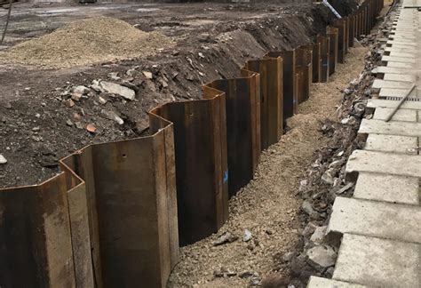 steel sheet piling wall